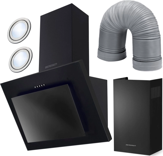 Dimniški kuhinjski napa 60 cm Berdsen BT-215 črna