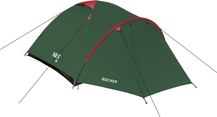 Turistični šotor NILS Camp Rocker zelen za 3 osebe