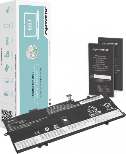 Baterija Movano za Lenovo ThinkPad X1 Yoga 4/5 in ThinkPad X1 Carbon 7/8 (3325 mAh, 51 Wh)