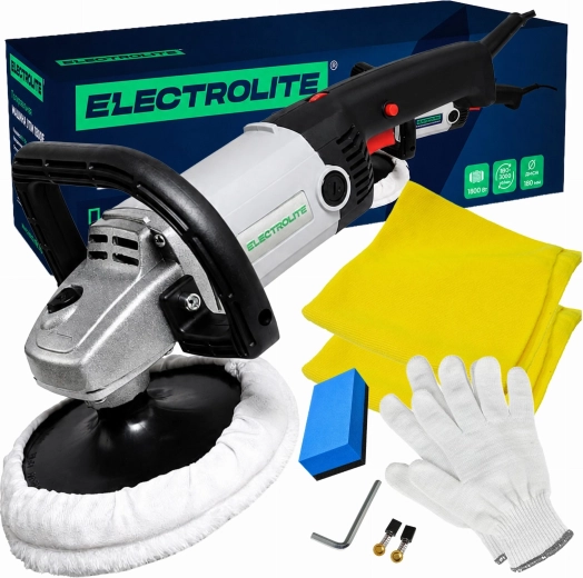 ELECTROLITE električni polirnik za avto 1800 W – premium detailing komplet