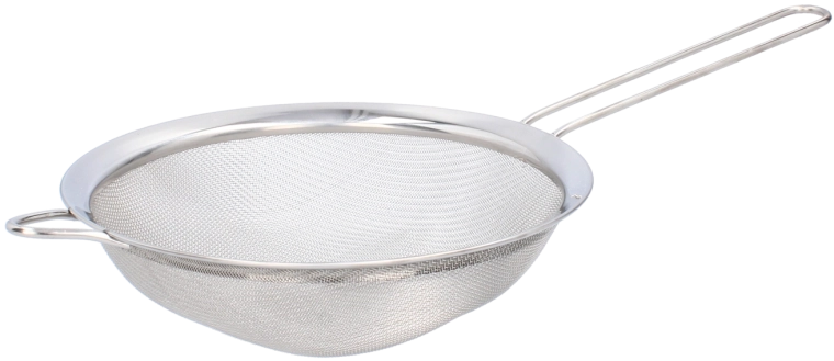 Nerjavno jekleno cedilo 19,5 cm z ročajem