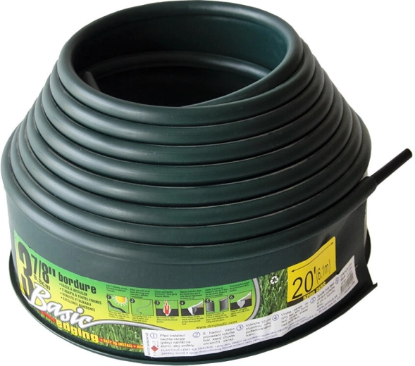 Vrtni robnik za trato JACOB 10 × 600 cm zelen