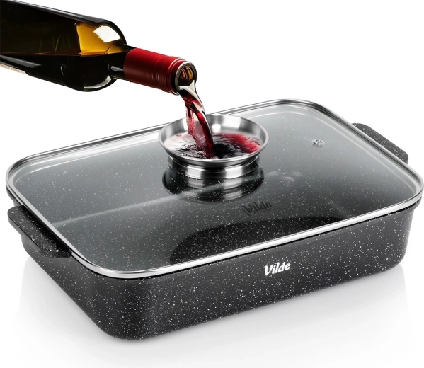 Granitni pekač s pokrovom Granitica 3,5 l, 35 × 23 × 12 cm