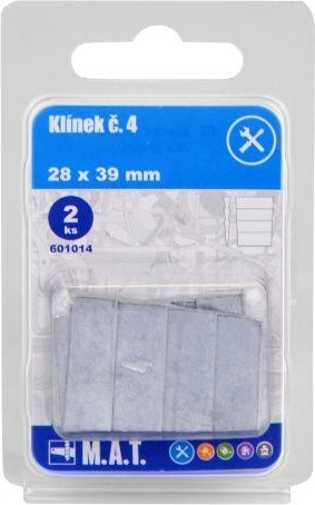 Leseni klin št. 4 za pritrditev držal 28 × 39 mm (2 kosa)