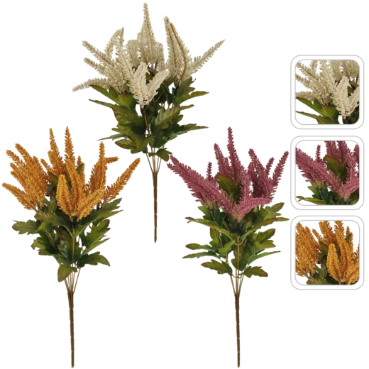 Umetni šopek vresa 44 cm – mešanica barv