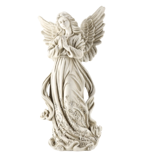 Angel v molitvi kot brezčasna notranja dekoracija