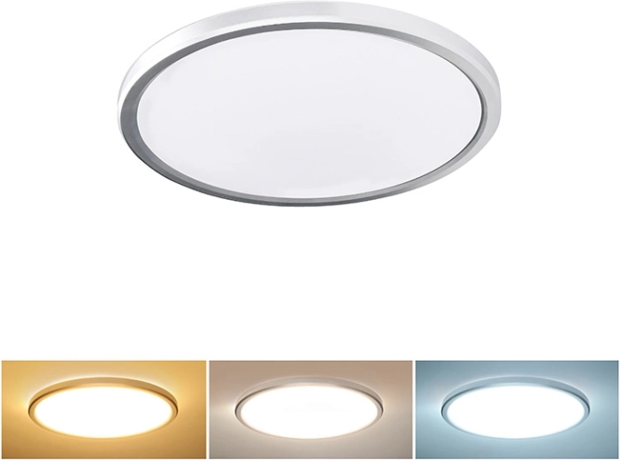 Stropna in stenska LED-svetilka Solight Acate IP54 18 W 1620 lm 22 cm srebrna