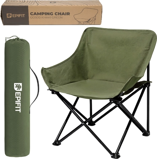 Turistični zložljivi stol GO300 khaki green