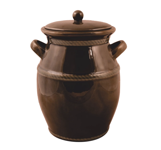 Keramična fermentacijska posoda 4 l rjava