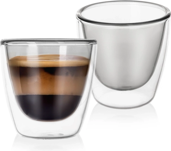 Termo kozarčki z dvojno steno za espresso Double 90 ml, 2 kosa