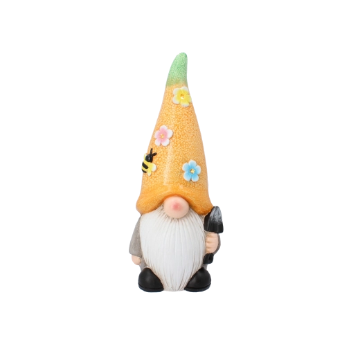 Vrtni škrat z LED osvetlitvijo za zunanjo dekoracijo