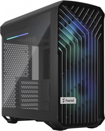 Fractal Torrent Compact RGB Black TG Light Tint računalniško ohišje
