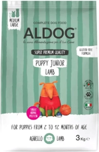 Aldog Puppy-Junior jagnjetina za mladiče srednjih in velikih pasem 3 kg