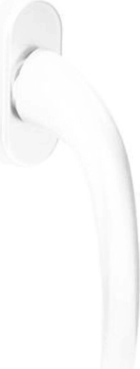 Bela aluminijasta kljuka za plastična okna in vrata RICHTER