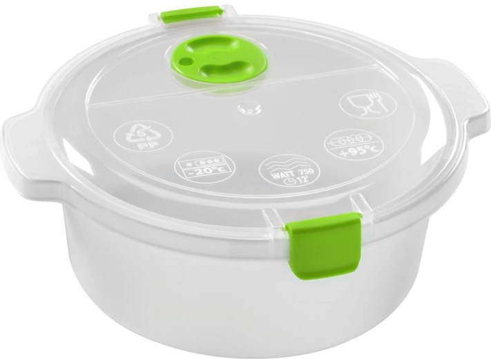 Plastična posoda za mikrovalovno pečico s pokrovom 1,4 l HEIDRUN