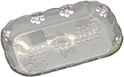 Servirna skleda KRYSTAL iz prozorne plastike 19 × 12 × 2 cm