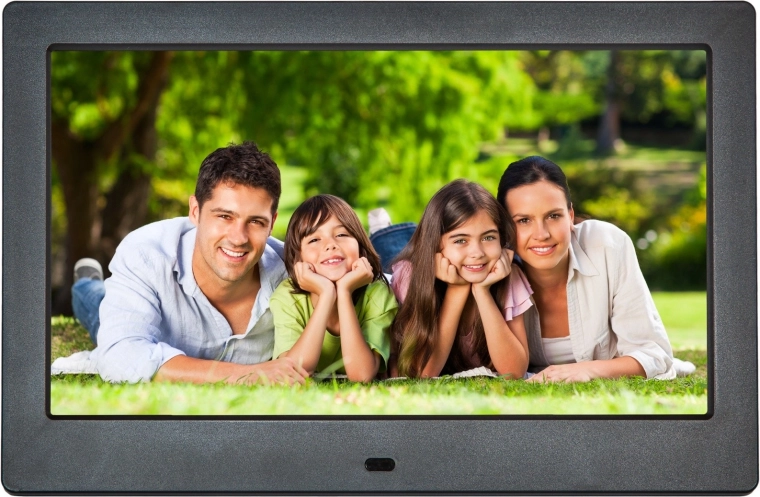 Digitalni fotoramek 10,1" IPS z videom in daljinskim upravljanjem, črn