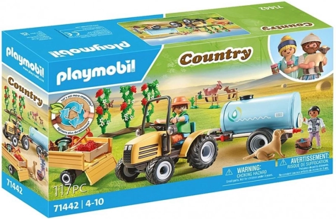 Playmobil Country Tractor with Water Tanker