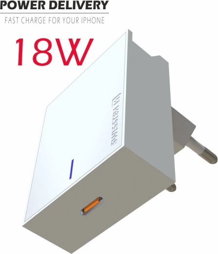 Polnilec z USB-C 18W Power Delivery Swissten