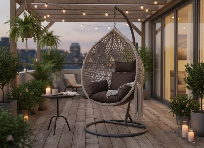 Stabilno kovinsko stojalo za nežno zibanje