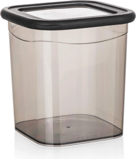 Kvadratna shranjevalna posoda LISSA 0,9 l dimna