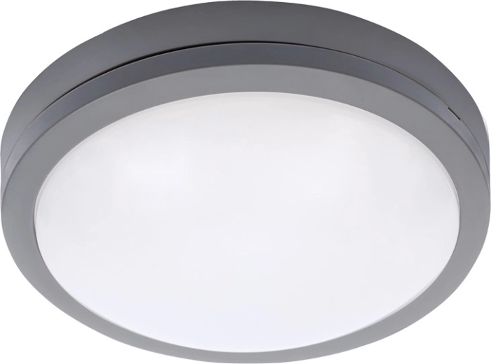 Solight LED zunanja stropna in stenska svetilka Siena siva 20 W
