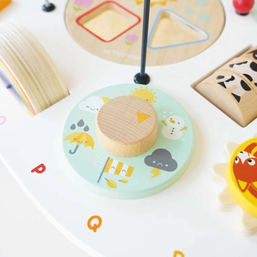 Interactive rotating elements for curious hands