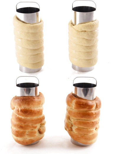 Traditional shape of homemade chimney cake