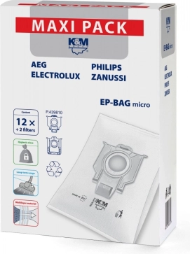 Mikro vrečke za sesalnik 12+2 EP-BAG Maxi Pack