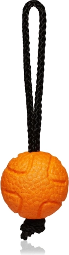 Explorer Dog AirBall z vrvjo – oranžna žogica za pse 6,5 cm