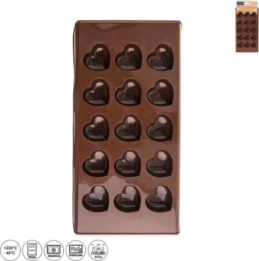 Silikonski model za praline v obliki srca Orion SILLINIE