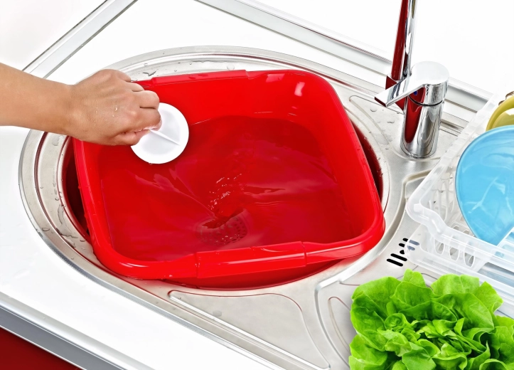 Vgrajen odtok z zamaškom za udobno izpustitev