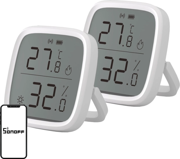 Sonoff ZigBee SNZB-02D senzor temperature in vlažnosti (2 kosa)
