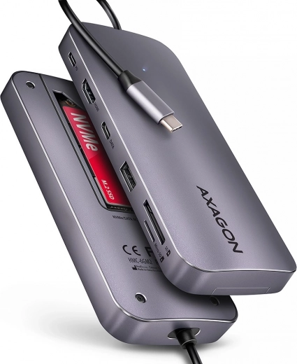 Večportni USB hub 6v1 AXAGON HMC-6GM2