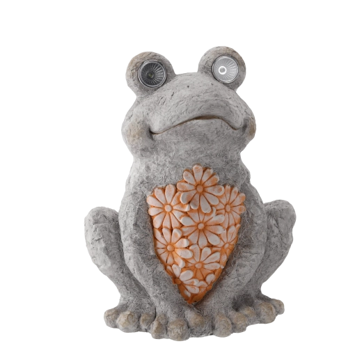 Vrtna žaba z LED očmi CHOMIK