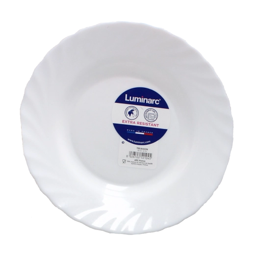 Plitvi krožnik 24,5 cm TRIANON iz kaljenega stekla