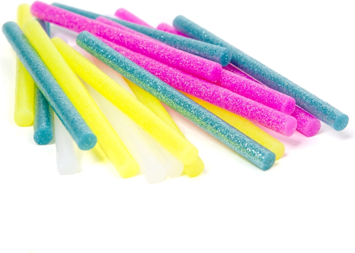Fluorescenčne talilne lepilne paličice za lepilno pištolo 7 × 100 mm, 20 kosov