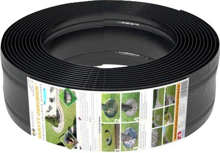 Plastični robnik trate 12,5 cm × 6 m za grede in poti