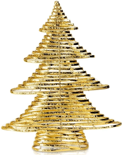 Gold Illuminated Christmas Tree with 60 LEDs, 60 cm