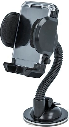 Setty prilagodljiv univerzalni avtomobilski nosilec za vetrobransko steklo, črn