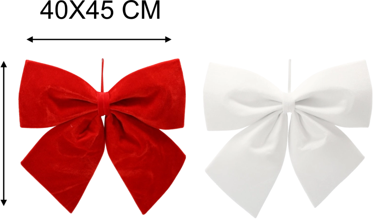 Božični pentelj XXL 40 × 45 cm – rdeča ali bela