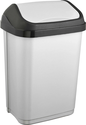 Keeeper plastični koš za smeti z nihajnim pokrovom 10 l