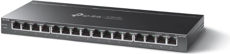 Nekrmljen PoE+ stikalo 16× Gigabit