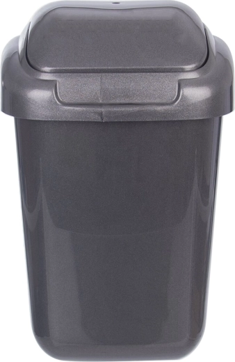 Odpadkovni koš UH 50 l s preklopnim pokrovom, antracitne barve