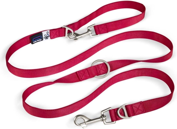 Curli adjustable nylon dog leash red L 200 × 2 cm