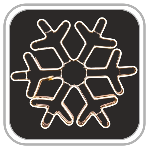 Chomik LED Light-Up Snowflake Neon 60 cm Warm White