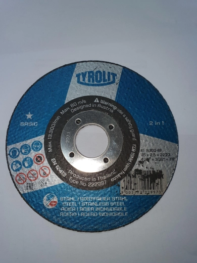Rezani disk za jeklo 115 × 2,5 × 22,2 mm