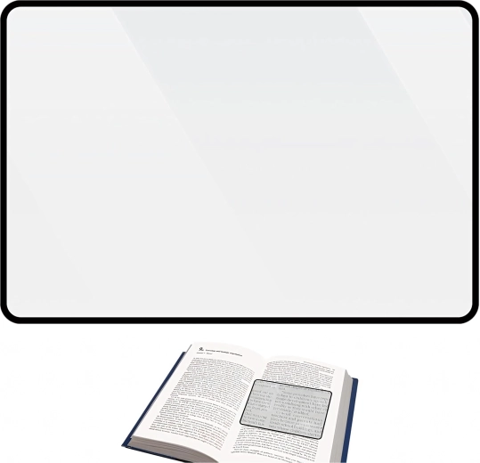 Široka površina za enostavno branje