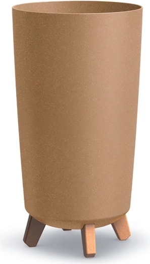 Cvetlični lonec na nogicah Gracia Tubus Slim Eco Wood 24 cm naturo