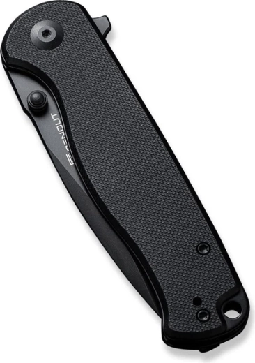 G10 handle and reversible pocket clip